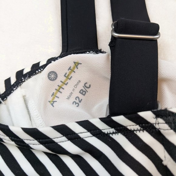 NWT Athleta Bikini Top Slash Stripe Pura 32 B/C - Picture 14 of 14